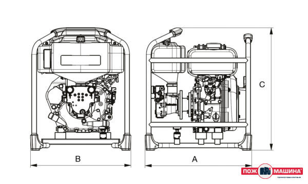 Дизельний насос SR 40 YC 2 Holmatro - Зображення 2