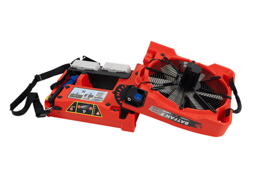 Пожежний акумуляторний вентилятор зі змінною літієвою батареєю BATFAN LUKAS (35 хв) - Зображення 4